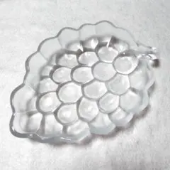 HOYAクリスタル　ガラス大皿　ぶどう型　盛鉢　30cm