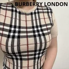 BURBERRY バーバリーロンドン　サマーニットM ノバチェック