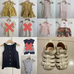 ベビー服　夏服　80サイズ　女の子　ワンピース　チュニック　まとめ売り　10点