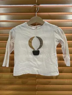 ZARA ザラ長袖コットンTシャツ（刺繍デザイン）