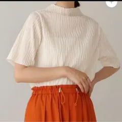 おしゃれデザイン　boujeloud ウェーブジャガードハイネックのサムネイル