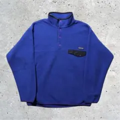 【90s Patagonia】パタゴニア USA製 スナップT ブルーパープル