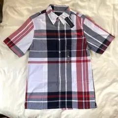 【新品未使用/ほつれ有】 TOMMY HILFIGER チェック柄 半袖シャツ
