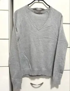 ZARA Vネック　コットン　ニット