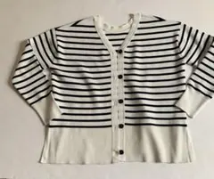 美品　グリーンレーベルリラクシング　カーディガン