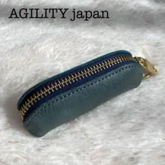 AGILITY japan ミニケース 印鑑入れ コインケース グリーンのサムネイル