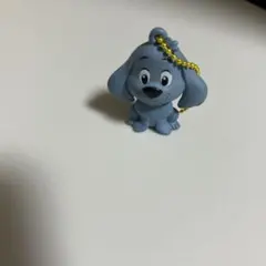 グレーの犬のキャラクター ボールチェーン付き