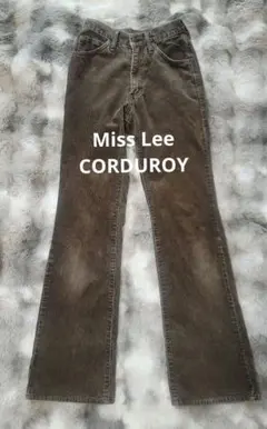 Lee ブラウン コーデュロイ フレアパンツ