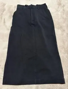 GLOBAL WORK タイトロングスカート スリット入り ブラック M