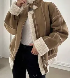 Dazy ボアジャケット ブラウン オーバーサイズ