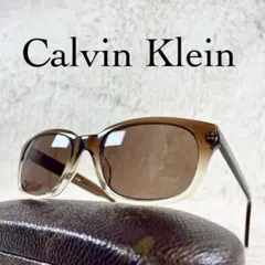 極美品　Calvin Klein　サングラス　4073　ブラウンレンズ・フレームのサムネイル