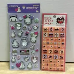 ベイマックス♥️モンチッチ シールセット