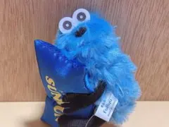 パペットスンスン　おやすみピローマスコット　青い枕付き