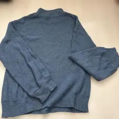GU ブルー XL 長袖ニットセーター
