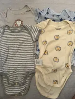 UNIQLO 半袖 ボディスーツ 肌着 80cm 4枚セット　綿 100%