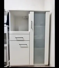 ホワイト 食器棚 引き出し付き