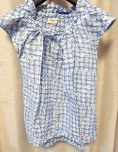 美品☆People Tree 涼しいブルートップス Mのサムネイル