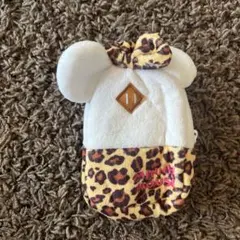ミニーマウス ヒョウ柄ポーチ