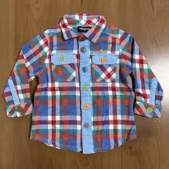 klädkåp kladskap チェック柄 長袖シャツ 80