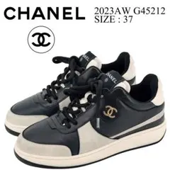 CHANEL スニーカー バイカラー ココマーク 37 シャネル 23AW