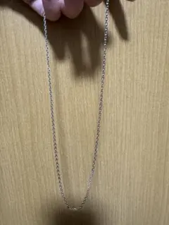 シンプル シルバーカラー ネックレス チェーン
