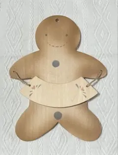 【新品】カントリー雑貨 ジンジャーブレッドマン ルームネームプレート