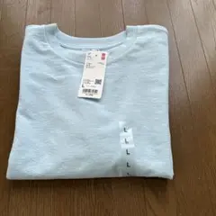 【新品・完売】LテクスチャージャージーT UNIQLO ユニクロ　ブルー