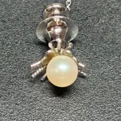 本真珠 タイタックピン 6mm S刻印 ネクタイピン シルバー パール 冠婚葬祭のサムネイル