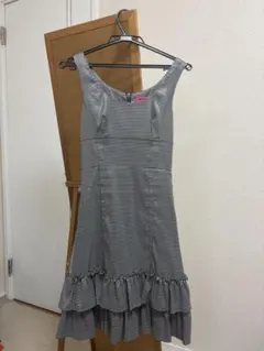 Betsey Johnson ギンガムチェック ミニワンピース