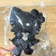ハローキティ 合皮マスコットチャーム ブラック