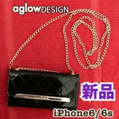 aglow DESIGN iPhone 6/6s用手帳型ケース 新品