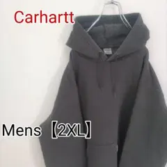 G78【US輸入】Carhartt(カーハート)　パーカー【メンズ2XL】グレー