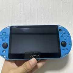 青色 PS Vita 本体（ケース付）+ ゲームソフト5本