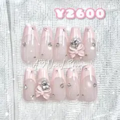 ネイルチップ オーダー スナ系 フレンチガーリー ワンホン 韓国 量産型