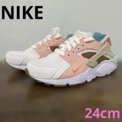 나이키 하라치 런 24cm 화이트 세이프티 오렌지 GS 모델