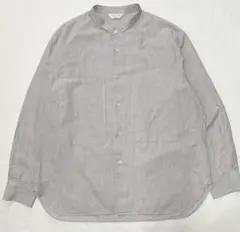 極美品 26SS ネストローブ キャッチワッシャーバンドカラーシャツ