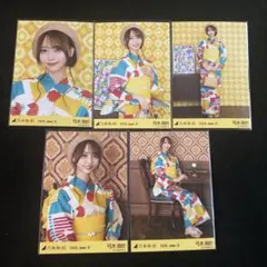 乃木坂46 弓木奈於 浴衣 5種コンプ 座りヨリ 生写真 - メルカリ