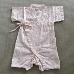 petit main 甚平 80サイズ ピンク さくらんぼ