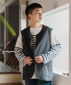 美品 EDIFICE Vintage mills ジレ サイズMのサムネイル