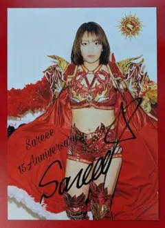 完売品/サイン入り！Sareee 15周年記念大会タオル/女子プロレススター
