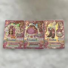 アイカツ！2015.6弾PR ガーリーバイオリンコーデ 3枚セット（アクセなし）