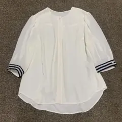 新品未使用 BORDERS AT BALCONY ホワイト 半袖ブラウス 36 - メルカリ
