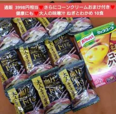 大人のみそ汁習慣 ねぎとわかめ 10食 味噌汁 フリーズドライ スープ