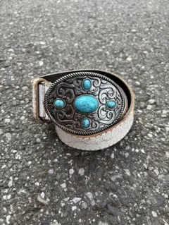 y2k ベルト ターコイズ