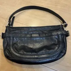 DKNYブラックレザー バッグ