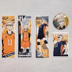 ハイキュー 月島蛍 缶バッジ ステッカー まとめ売り 木兎光太郎 おまけ付き