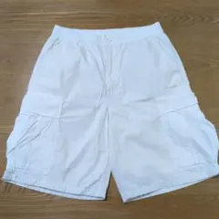 GU ホワイト カーゴショートパンツ Sサイズ
