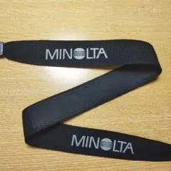 MINOLTA 純正 カメラストラップ ブラック