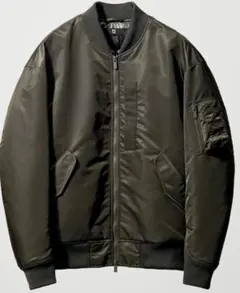 UNIQLO ジルサンダー グレー ハイブリッドダウンオーバーサイズMA－1　М