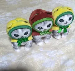 （バラ売り可）モフサンド　カエルにゃんマスコット ぬいぐるみ　3匹